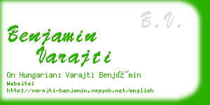 benjamin varajti business card